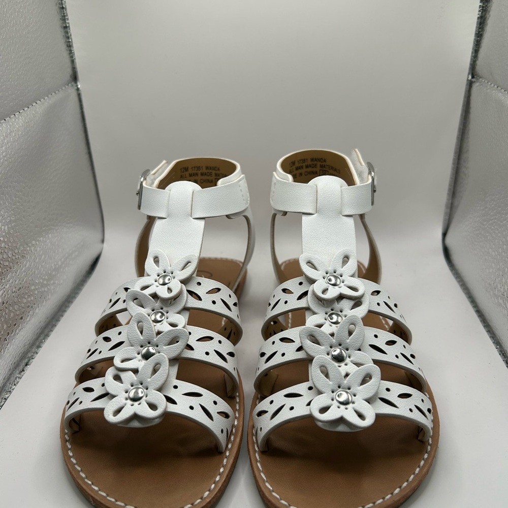 White Floral Sandals